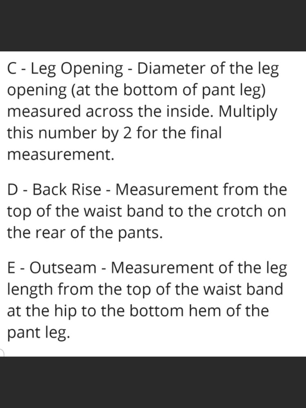 👖JEANS SIZE CHARTS👖 - Picture 5 of 16